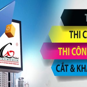Thiết kế - in ấn - thi công bảng hiệu quảng cáo